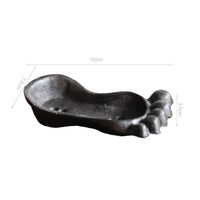 Foot-Shaped Soap Dish Vintage Design Cast Iron Soap Dish Antique Finish