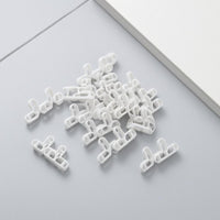 100 Pieces White Translucent T-Shaped Tile Spacer Cross-Style T Shaped Tile Spacer Straight Grout Lines Building Supply Easy to Remove for Floor Tiling