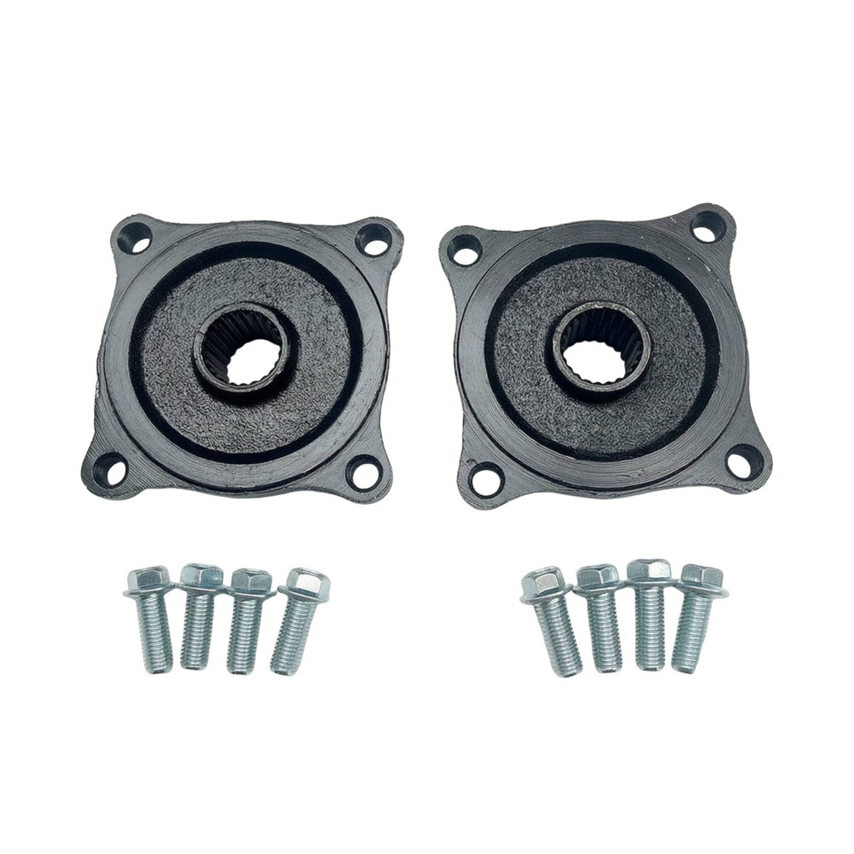 Rear Flange Adapter with Screws 10mm Metric Thread Splined Hub Adapter Heavy-Duty for Mechanics, Go-Kart Building
