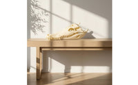 Resin Crocodile Skull Ornament Bone-Like Crocodile Skull Tabletop Sculpture Classy-Looking for Collectors, Decorators, Living Room, Study, Tea Table
