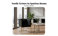 Fluted Banquette and Chair Set Nordic aesthetic Restaurant Booth Light Luxury Design Backrest for Interior Designers, Bar