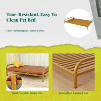 Gnaw-resistant Dog Bed, Reinforced Pet Cot, intermediate Size, Water-Resistant, Easy to Clean, Comfortable, Non-Slip