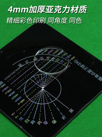 台球常见角度识别卡台球角度球瞄准点辅助训练工具准度提升训练器