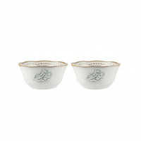Vintage Floral Ceramic Dinnerware Set, French Underglaze Bowls and Plates, Home Tableware