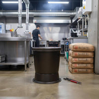 Briquettes Quencher Bucket Large Capacity Briquettes Smothering Bin Heat-Resistant Metal Restaurant Supply for BBQ Shop Owners