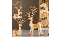 Deer Figurine Pair Decorative Figurines Elegant for Living Room, Housewarming