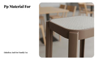 Backless Counter Stool Minimalist Design Bar Chair Floor Protection Circle