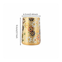 Brass Pen Holder Smooth Edges Metal Pencil Holder Easy to Clean Decorative Metal container for Calligraphers, Handwriting