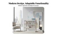 Fluted Glass Credenza Modern and fashion console table Cabinet Sliding Doors for Home Office