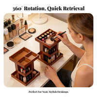 360 Rotating Makeup stand Space Saving Rotating Cosmetic rotating organizer Large Capacity
