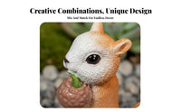 Climbing Squirrel Pot Decoration Lifelike Details Resin Squirrel Ornament Realistic Design Hanging Animal Ornament for Micro-Landscape, Patio, Balcony