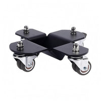 Swivel Caster Wheels Piano Moving Platform Black Metal Piano Dolly Low-Clearance Heavy Duty Moving Platform Steel Plate