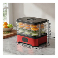 Adjustable Temperature Food Dehydrator Machine 8 Drying Trays Digital Food Preserver Intelligent Control Panel