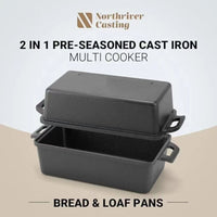 Cast Iron Bread Loaf Pan with Ears, European Style Baking Mold, Oven Tool, Wholesale