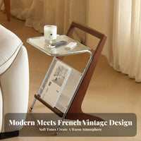 Magazine Holder End Table Movable Magazine Table Multi-Functional for Homeowners