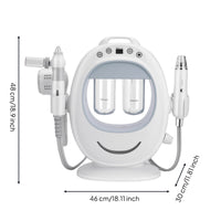 Facial Machine with Double Chambers Desktop Microbubble Beauty Device Pore Vacuum Device Visual Appliance Professional