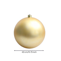 Matte Gold Christmas Ball Ornament Satin Christmas Ornament Minimalist Bauble Odorless for Mantel, Storefront