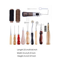 Leather Hand Sewing Kit Handmade Leatherworking Tools for Beginners