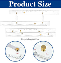 30cm Acrylic Transparent Navigation Ruler