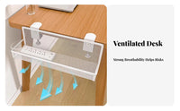 Adhesive Slide-in Holder Punch-Free Installation Adhesive Wire Management Tray