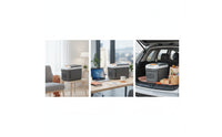 Two-in-oneFunction Car Fridge with Window Versatile Mini Fridge with Warmer Compact Car Refrigerator Flexible for Commuters, Vehicles