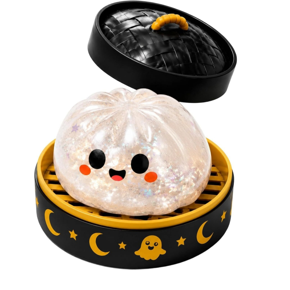 Spooky Squishy Toy with Tray Squeezable Stress-Relief Toy Stretchy Sensory for Classroom