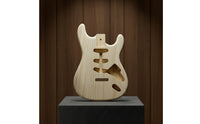 S and T Style Guitar Body Sanded Unfinished Guitar Body Pre-Cut Openings