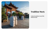 Chinese Drum Stone Auspicious Symbolism Carved Stone Door Pier Weather Resistant Marble Door Drum for Homeowners, Designers, Courtyard, Garden, Park