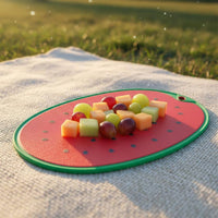 Fruit Shaped Cutting Plate Hanging Hole Slicing Block Double-Sided Novelty Food Prep Mat for Picnic, Camping, RV