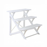3-Tier Plant Stand Space-Saving 3-Tier Stepdesign Stand Indoor & Outdoor Use