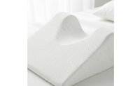 Ergonomic Design Contoured Memory Foam Pillow Reduces Pressure Back Sleeper Pillow Breathable Textile Support Cushion Portable for Surgery Patients