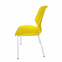 Armless Molded Shell Chair Stackable Design Armless Utility Chair Space-Saving