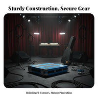 Sound Equipment Holder Case Audio Device Heavy-Duty Transport Enclosure Pressure-Resistant for Stage Performance