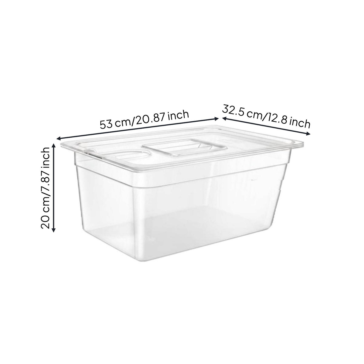 Sous Vide Container with Rack Optional Insulating Sleeve Specialty Cookware