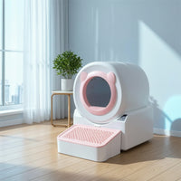 Self-Cleaning Cat Litter Box Enclosed Automatic Cat Litter Box Pet Supplies Electric Handsfree-of-Charge for Cats, Apartments