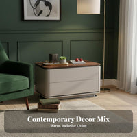 Bedside Cabinet with Drawer and Shelf Modern Oriental Design Bedside Cabinet with Open Shelf Multiple Storage choices for Adults