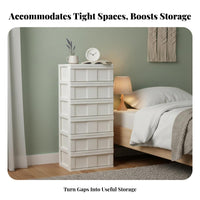 Gap Storage Cabinet Space-Saving Drawer Unit Slim design With casters for Apartment Dwellers, Students, Bedroom