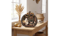 Rustic Pumpkin Plaque with Stand