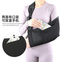 Adjustable Arm Sling with Phone Pocket and Thumb Fixation Strap