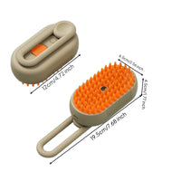 Pet Spray Brush with Foldable Handle Detangling for Dogs, Cats