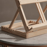 Desktop Easel with Adjustable Support Tabletop Foldable Wooden Easel Portable for Beginners