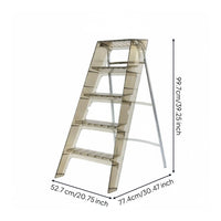 Folding Step Ladder Portable Acrylic Folding Stool No Assembly for Kitchen