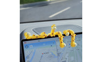 4 Pieces Giraffe Car Ornament Cute Giraffe Dashboard Decoration Playful Dashboard Ornament for Drivers, Animal Lovers