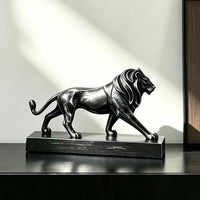 Italian Vintage Style Lion Sculpture Desk Decor for Home and Office