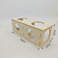 Multi-Entrance Hamster Tunnel and Multichamber Hamster Wood House, All-Season Toys for Dwarf Hamsters and Small Pet Enrichment