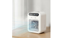 Portable Desktop Air Cooler Rechargeable Mini Air Cooler USB-Powered Misting Fan Compact for Office Workers, Students, Desk, Bedside Table, Dorm Room