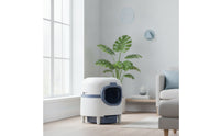 Pull-out Automatic Litter Box Low-Entry Enclosed Litter Box Large Pet Furniture for Cats, Multi-Cat Households, Living Room, Apartment
