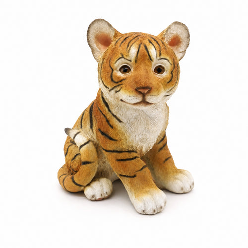 Tiger Cub Figurine Detailed Resin Figurine High-Quality for Desk, Collectors