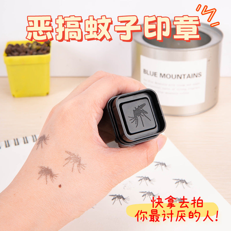 Funny Mosquito Stamp for Check-in and Sign-in