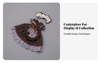 1/6 Scale Doll Clothes Includes Headpiece BJD Doll Outfit Layered Design BJD Clothing Set
